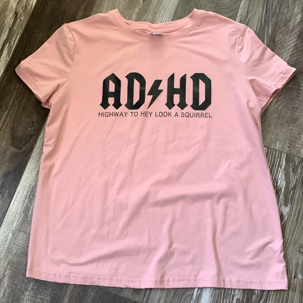 AD⚡️HD Highway to Hey Look A Squirrel Pink T-Shirt size Medium